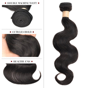 100% Virgin Remy Human Hair Unprocessed Brazilian Weave Natural Body Wave