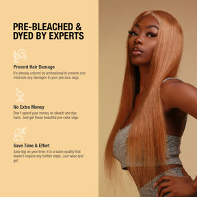 Human Hair, Lace Wig, T part, Deep part, Center Part, Middle Part, Long and Full, Natural Hairline, Straight, layered straight, HD Lace, Blonde, 613, 27, Fancy Color, Pre dyed, Pre bleached by experts, Prevent Hair damage, It's already colored by professional to prevent and minimize any damages to your precious wigs, No extra money, Don't spend your money on bleach and dye hairs, Just get these beautiful pre-color wigs, Save time & effort, Save big on your time