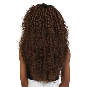 Synthetic Lace Front Wig Swiss Lace Silk Top Curly Curls