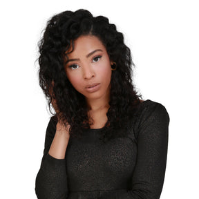 Human Hair, U part, Wig, Leave Out, Glueless, Bob, Water Wave