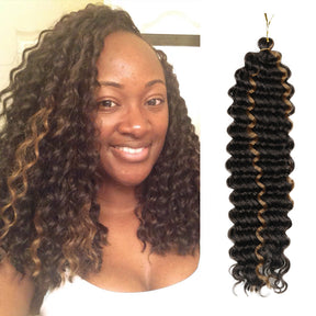 Authentic Synthetic Hair Crochet Braids Deep Twist 20"