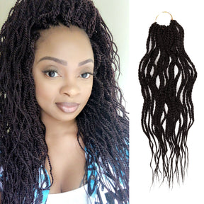 Authentic Crochet Braid Pre-Looped Wavy Box Braid 20"