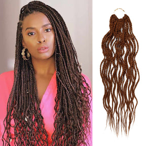 Authentic Crochet Braid Pre-Looped Wavy Box Braid 20"