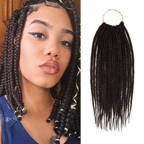 Authentic Synthetic Hair Crochet Braid Pre-Looped Box Braid 12"