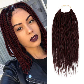 Authentic Synthetic Hair Crochet Braid Pre-Looped Box Braid 12"