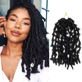 Authentic Synthetic Hair Pre-Looped Butterfly Locs 12"
