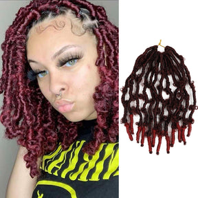 Authentic Synthetic Hair Pre-Looped Butterfly Locs 12"