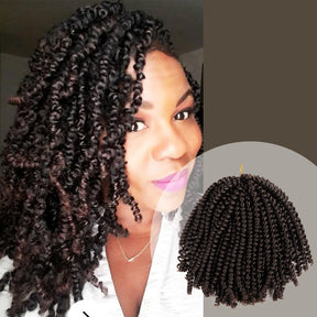 Authentic Synthetic Hair Crochet Braids Passion Spring Twist 8"