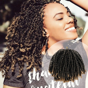 Authentic Synthetic Hair Crochet Braids Passion Spring Twist 8"