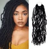 Authentic Synthetic Hair Pre-Looped Distressed Locs 22"