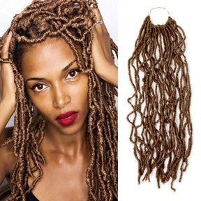 Authentic Synthetic Hair Pre-Looped Distressed Locs 22"