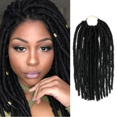 Authentic Synthetic Hair Pre-Looped U Loc Dreadloc Straight 12"