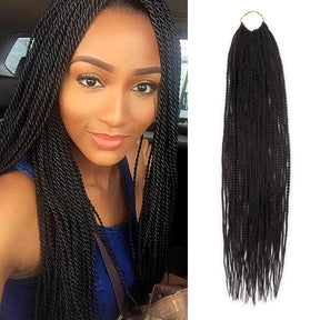 Authentic Synthetic Hair Pre-Looped Senegalese Twist Braid 22"