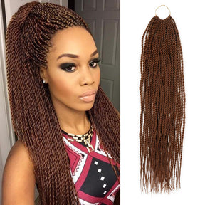Authentic Synthetic Hair Pre-Looped Senegalese Twist Braid 22"