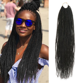 Authentic Synthetic Hair Pre-Looped Senegalese Twist Braid 22"