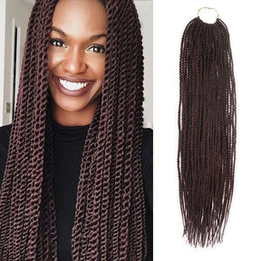 Authentic Synthetic Hair Pre-Looped Senegalese Twist Braid 22"