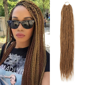 Authentic Synthetic Hair Crochet Braid Pre-Looped Senegalese Twist Braid 32"