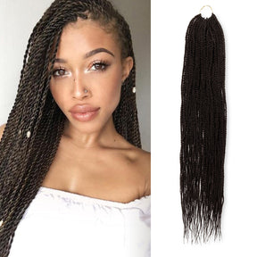Authentic Synthetic Hair Crochet Braid Pre-Looped Senegalese Twist Braid 32"