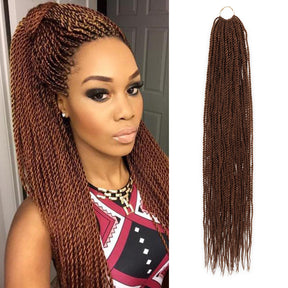 Authentic Synthetic Hair Crochet Braid Pre-Looped Senegalese Twist Braid 32"
