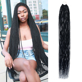 Authentic Synthetic Hair Crochet Braid Pre-Looped Senegalese Twist Braid 38"