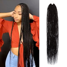 Authentic Synthetic Hair Crochet Braid Pre-Looped Senegalese Twist Braid 38"