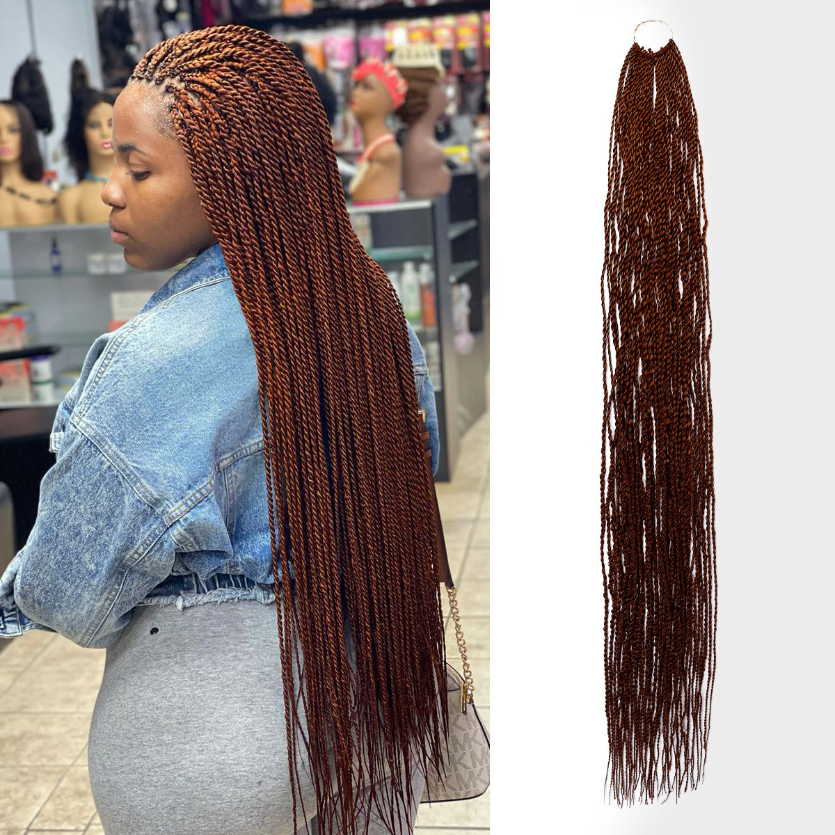 Senegal twist braid pre looped 30 Senegal twist braid pre looped 30