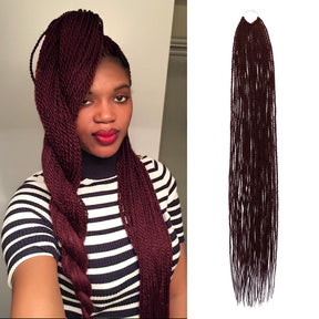 Authentic Synthetic Hair Crochet Braid Pre-Looped Senegalese Twist Braid 38"