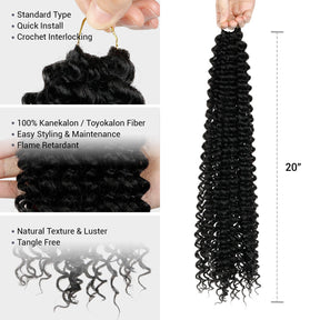 Authentic Synthetic Hair Crochet Braids Brazilian Twist 20"