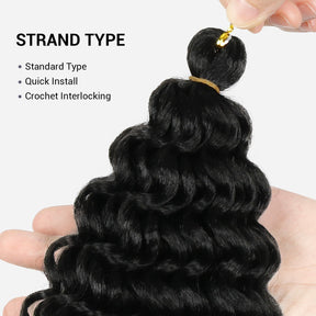 Authentic Synthetic Hair Crochet Braids Deep Twist 20"