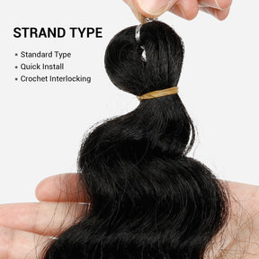 Authentic Synthetic Hair Crochet Braids Ripple Deep 20"