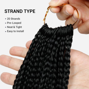 Authentic Crochet Braid Pre-Looped Box Braid 32"
