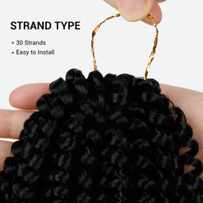 Authentic Synthetic Hair Crochet Braids Passion Spring Twist 8"