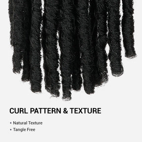 Authentic Synthetic Hair Pre-Looped U Loc Dreadloc Straight 12"