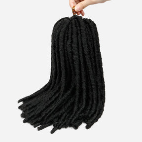Authentic Synthetic Hair Pre-Looped U Loc Dreadloc Straight 12"