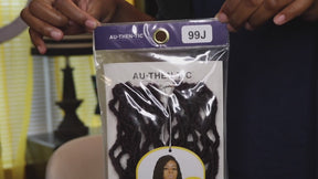 Authentic Synthetic Hair Pre-Looped Distressed Locs Curly Tips 22"