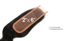 2x6, HD Lace, Closure, Parting, Parting Closure, Body Wave