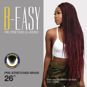 Authentic Crochet Braid B-Easy Pre-Stretched Braid 26" (EZ Braid)