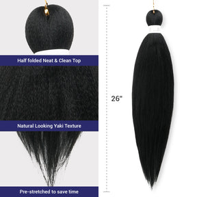 Authentic Crochet Braid B-Easy Pre-Stretched Braid 26" (EZ Braid)