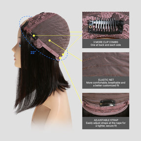 Diva Queen Virgin Human Hair U-Part Clip Wig Body Wave 18"