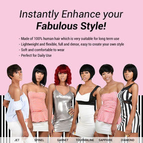 Short human hair wigs for daily use. Shop your human hair daily wigs at alihairs.com 
