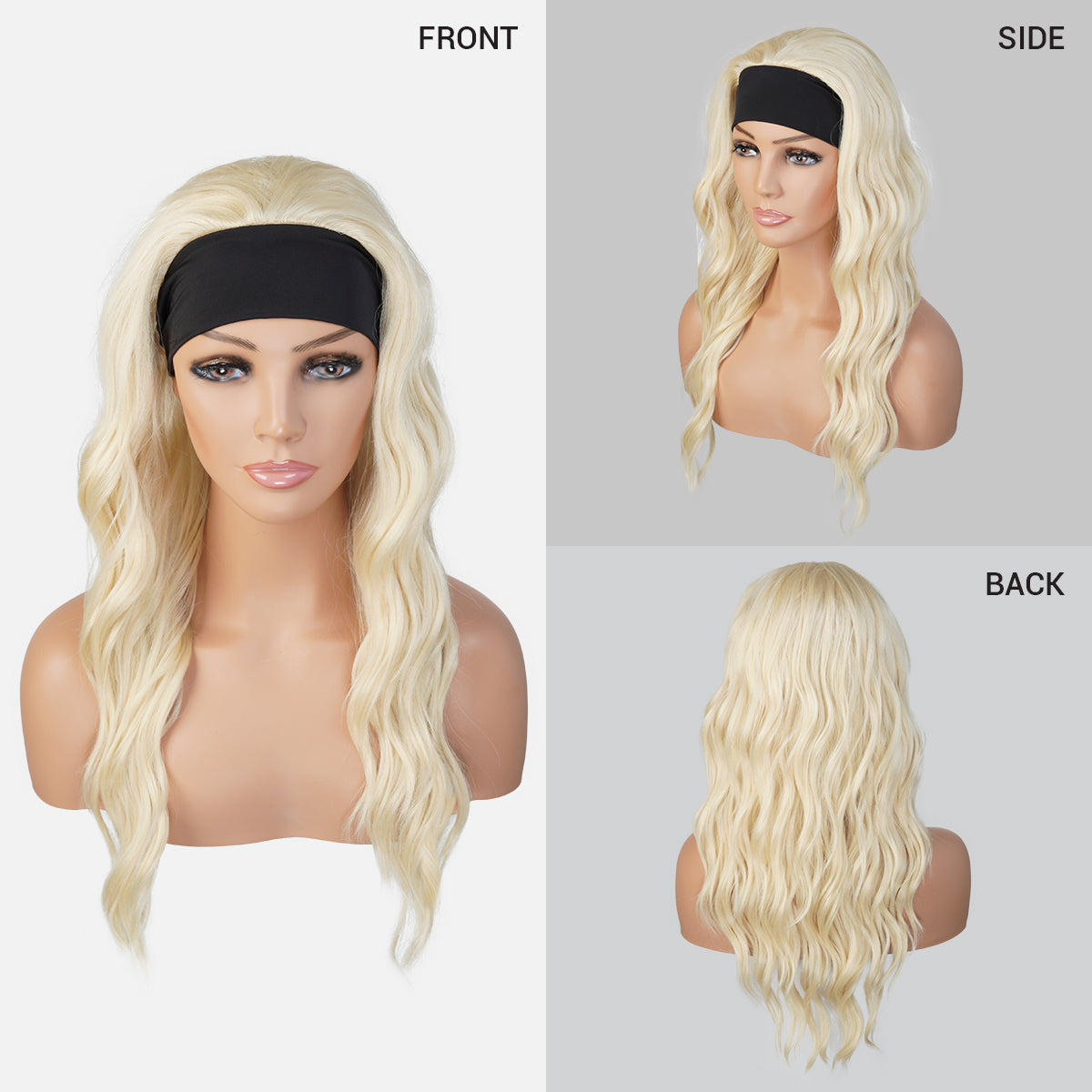 Studio Cut by Pros Glueless None Lace Headband Wig HBW004